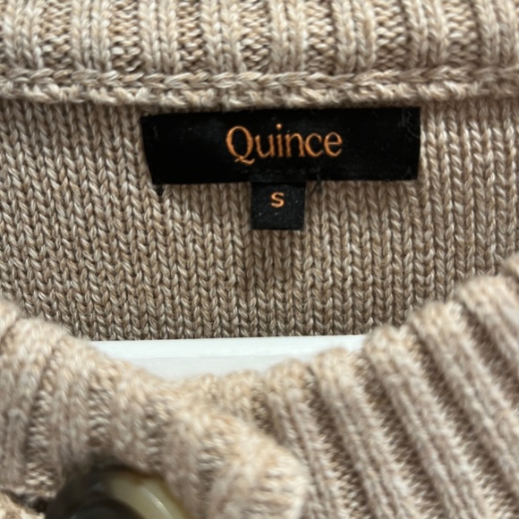 Quince 100% Organic Cotton Cropped Cardigan - Picture 3 of 3